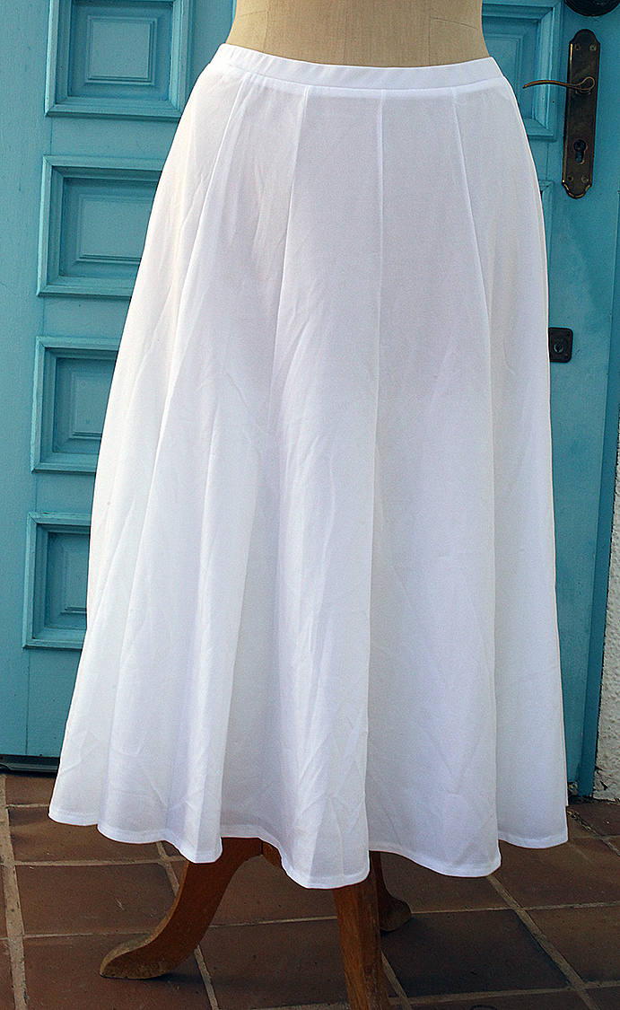 vintage white skirts